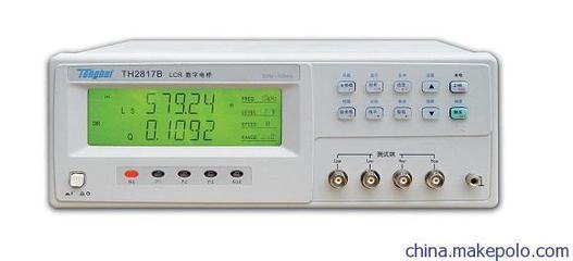 供應Tonghui/同惠TH2817B/數字電橋/元器件測試儀/LCR電橋 - 供應Tonghui/同惠TH2817B/數字電橋/元器件測試儀/LCR電橋廠家 - 供應Tonghui/同惠TH2817B/數字電橋/元器件測試儀/LCR電橋價格 - 東莞市軒寧電子 - 