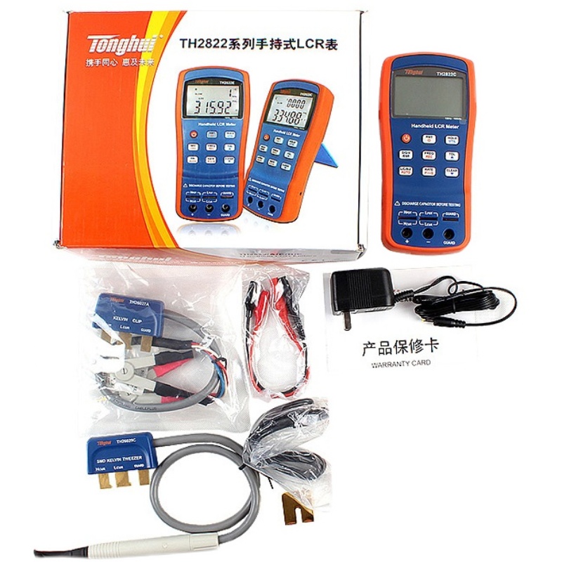 同惠TH2822A C D E TH2822M手持LCR 數字電橋 電阻電容電感測試儀